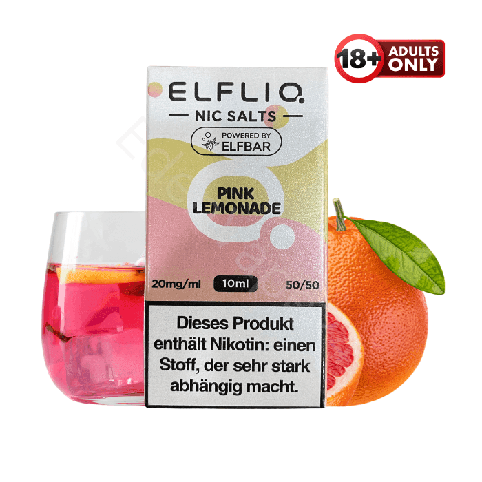 Elfbar Elfliq - Pink Lemonade - 20mg Liquid - EdenVape24
